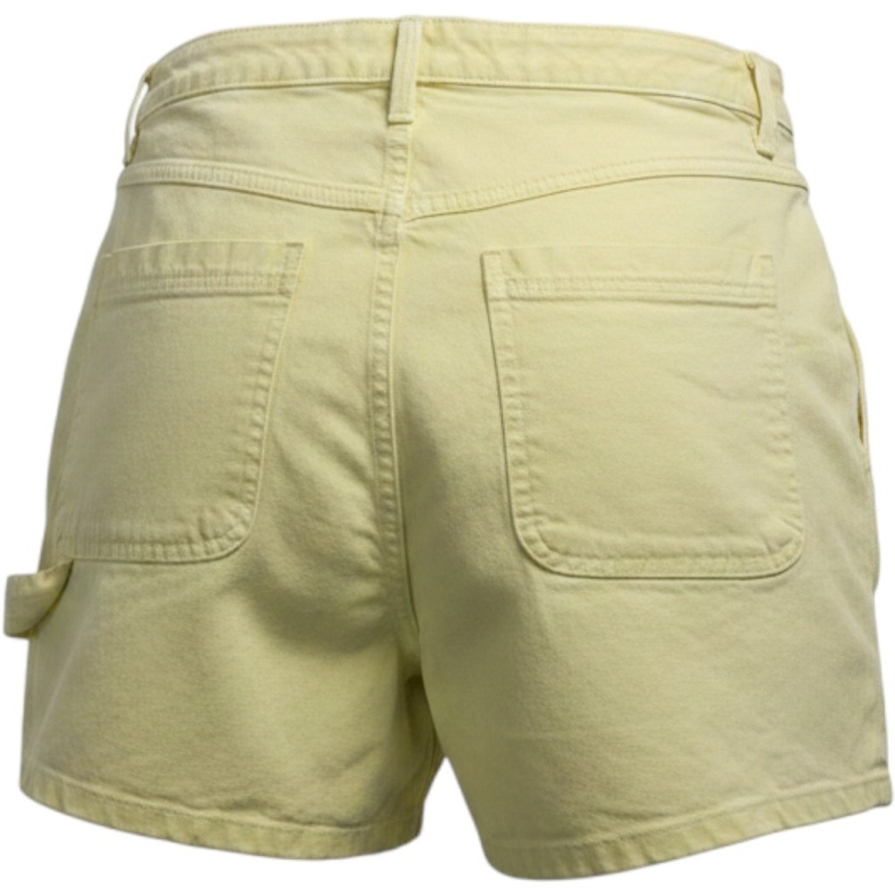 Universal Thread Denim Shorts 12 Butter Yellow High Rise Midi Carpenter Utility